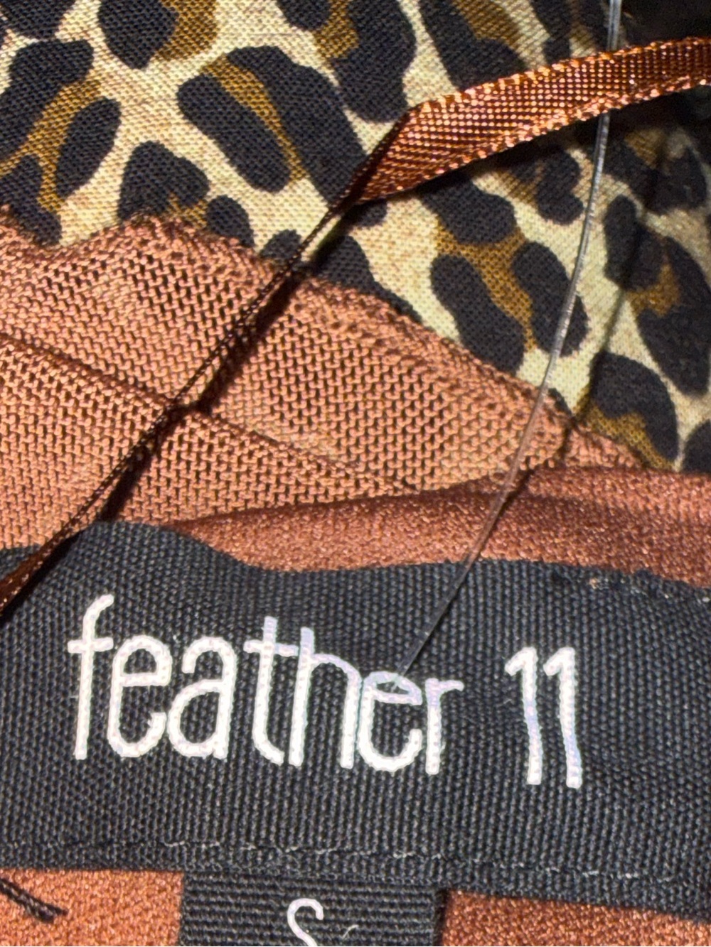 Brown Sequin / beaded Halter Neck Women's Top - Picture 6 of 6